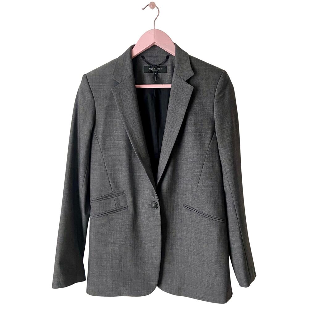 Rag & Bone Wool grey tailored blazer by the brand